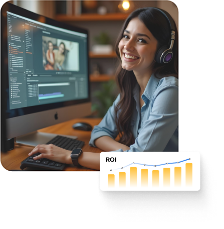 in-house scripting and video editing team for top-notch video production